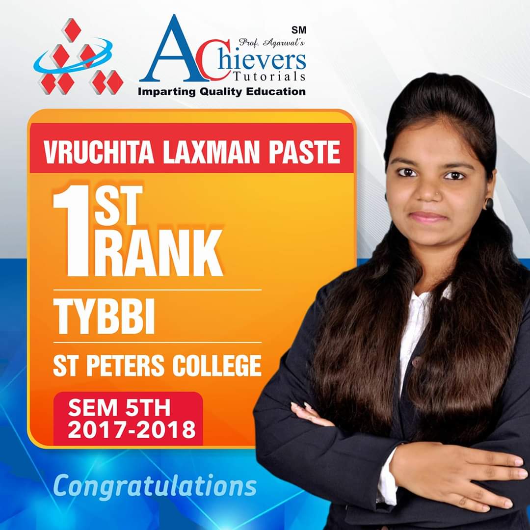 Vruchita TYBBI Topper 2017-18